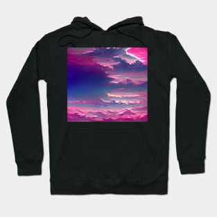 Aesthetic Vaporwave Clouds Hoodie